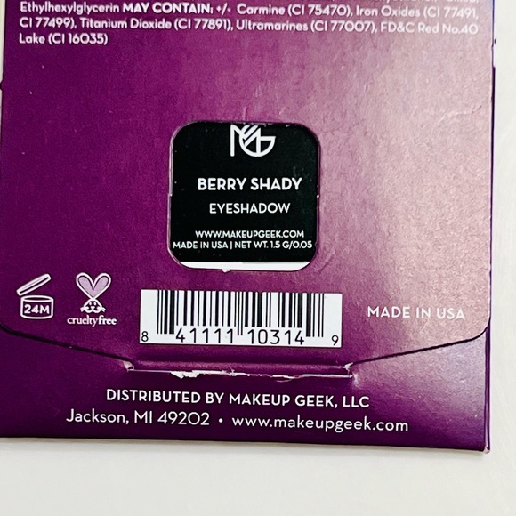 ❤️BERRY SHADY❤️Makeup Geek Signature Eyeshadow NWT - Picture 3 of 3